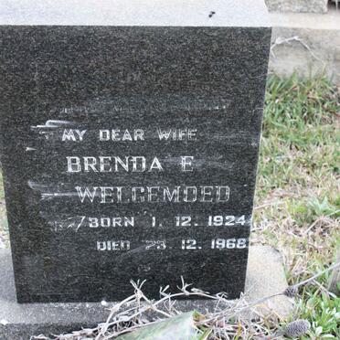 WELGEMOED Brenda E. 1924-1968
