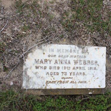 WEBBER Mary Anna -1918