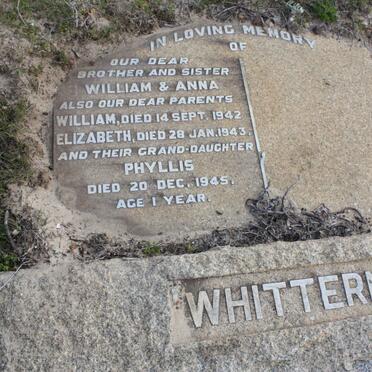 WHITTERN William -1942 &amp; Elizabeth -1943 :: WHITTERN William :: WHITTERN Anna :: WHITTERN PHILLIS -1945