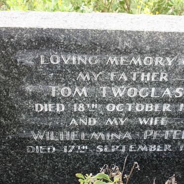 WOGLASS Tom  T. -1926 :: PETERS Wilhelmina -1935
