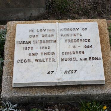 WRENSCH Frederick 1879-1954 &amp; Susan Elizabeth 1879-1953