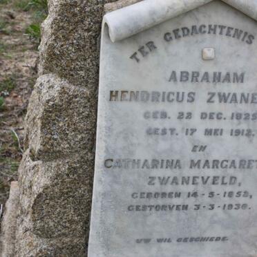 ZWANEVELD Abraham Hendricus 1825-1912 &amp; Catharina Margaretha 1852-1930
