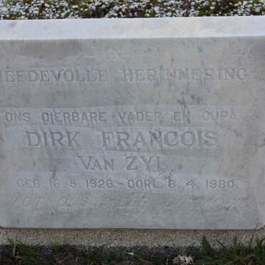 ZYL Dirk Francois, van 1926-1980