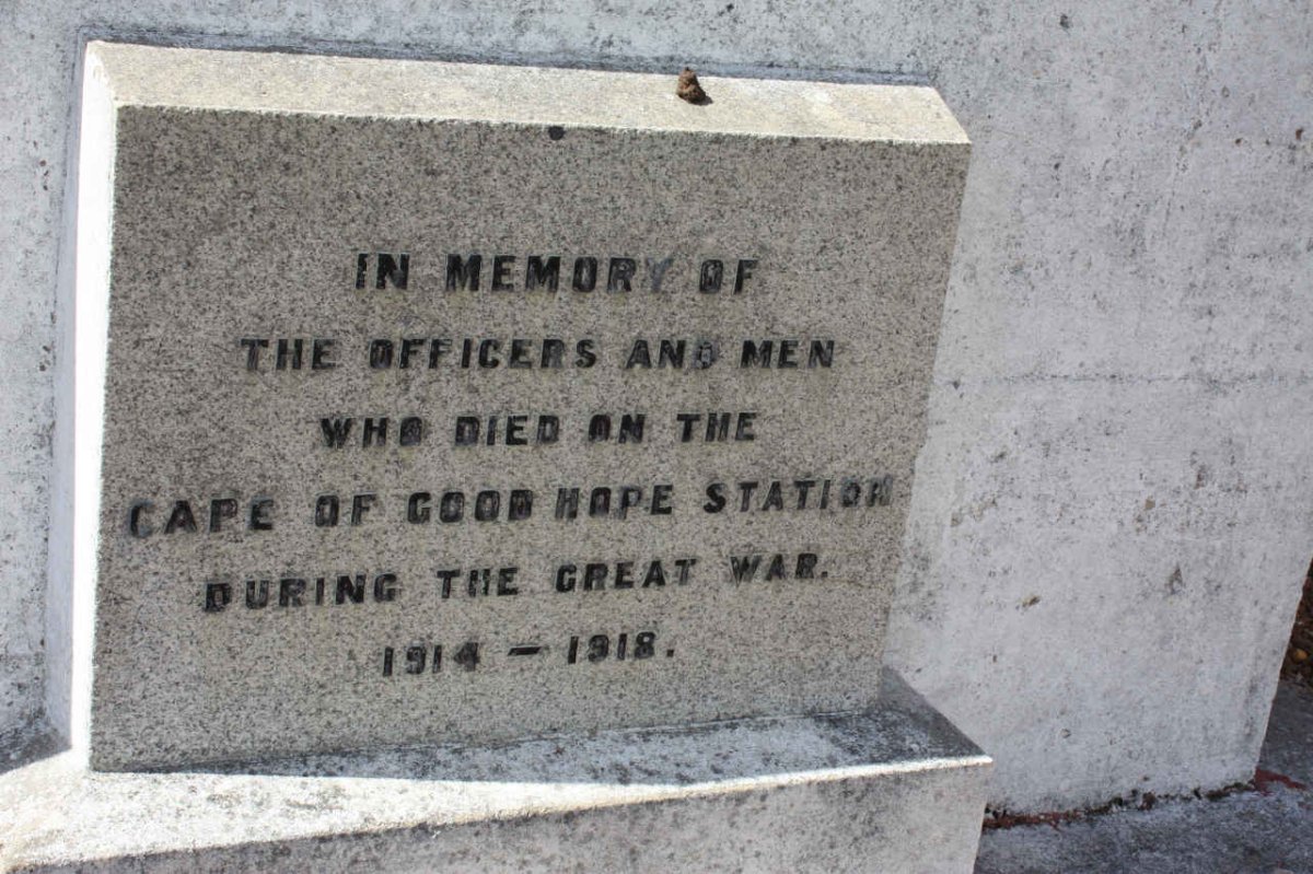 6. Cape of Good Hope Station Memorial 1914-1918