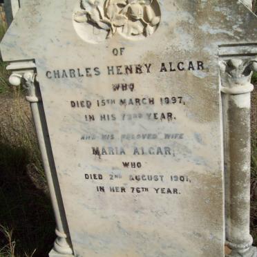 ALCAR Charles Henry -1897 &amp; Maria -1901