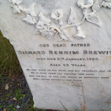 BREWITT Richard Bennim -1900
