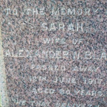 BLACK Sarah -1917