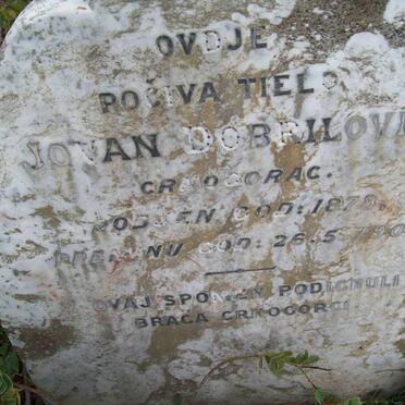 DOBRILOVIC Jovan 1878-1904