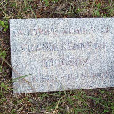 DODGSON Frank Kenneth 1931-1993