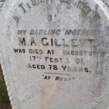 GILLETT M.A. -1901