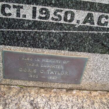 TAYLOR Doris C. 1900-1967