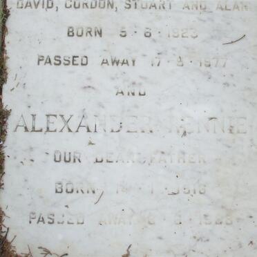 RENNIE Alexander 1916-1988