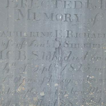 SHERIFF Catherine E. nee RICHARDSON -1823