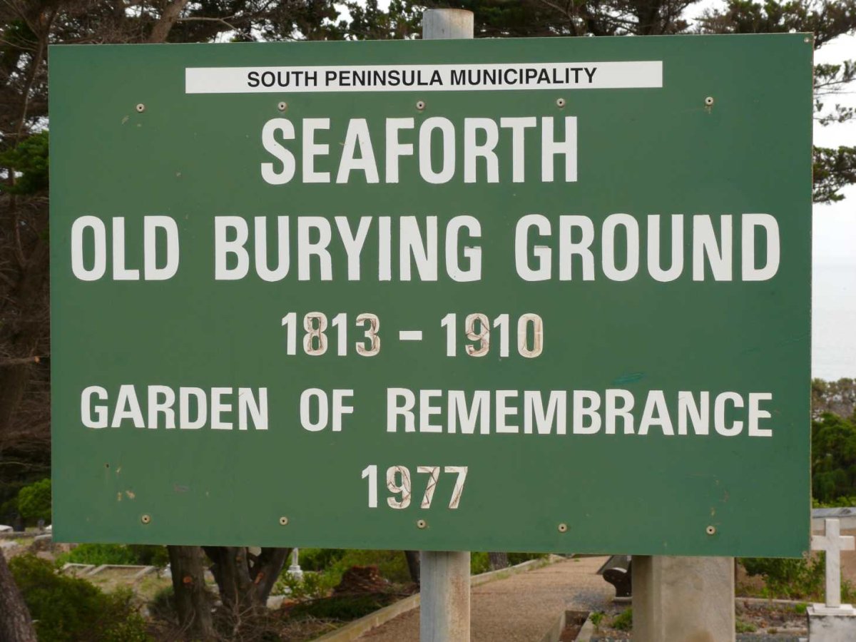 Sign to burying grounds &amp; Garden of Remembrance