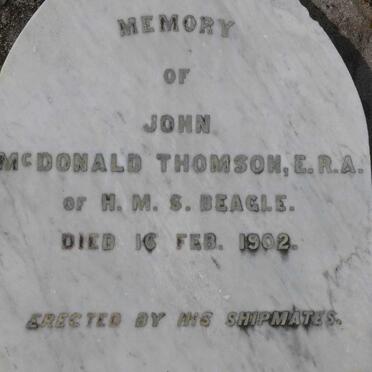 THOMSON John McDonald -1902