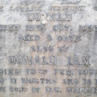 URQUHART Donald -1897 :: URQUHART Donald Ian -1900