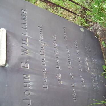 WILLIAMS John B. 1810-1863 &amp; Mary -1875