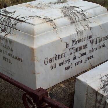 WILLIAMS Gardner Thomas -1877