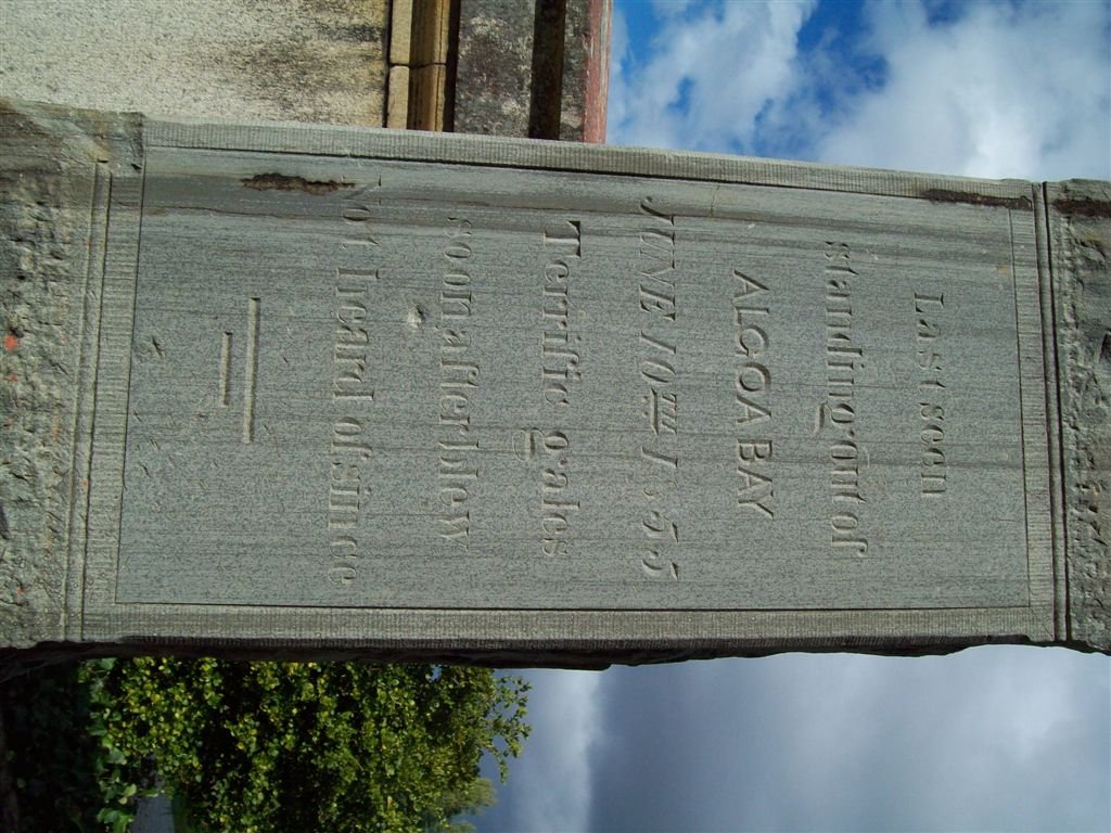 Monument to dead of H.M.S. Nerbudda  -1855