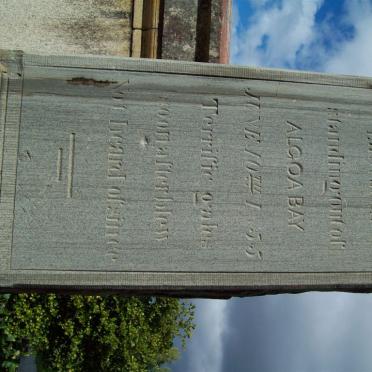 Monument to dead of H.M.S. Nerbudda  -1855
