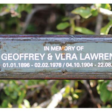 LAWRENCE Geoffrey 1896-1978 & Vera 1904-1978