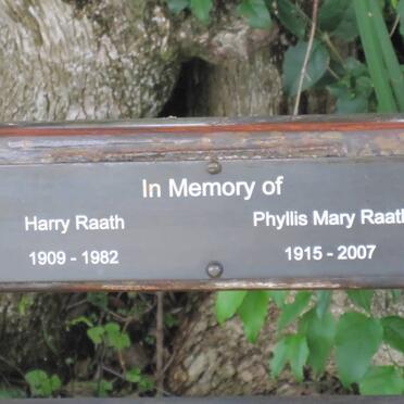 RAATH Harry 1909-1982 &amp; Phyllis Mary 1915-2007