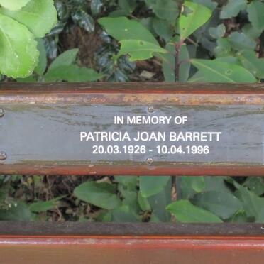BARRETT Patricia Joan 1926-1996