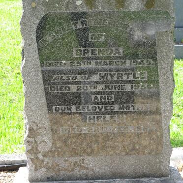 ALDER Brenda 194? :: ALDER Myrtle -1956 :: ALDER Helen -19??