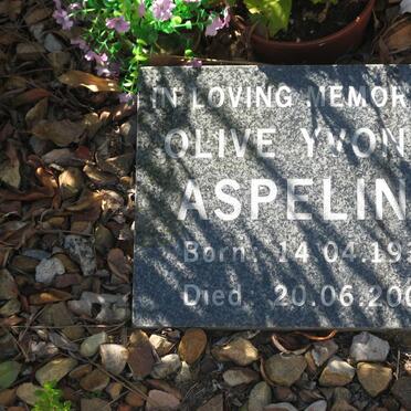 ASPELING Olive Yvonne 1936-2004