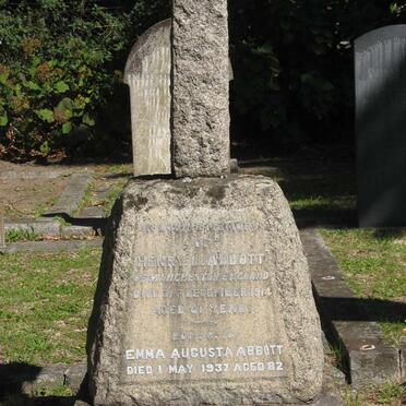 ABBOTT Henry L. -1914 &amp; Emma Augusta -1937