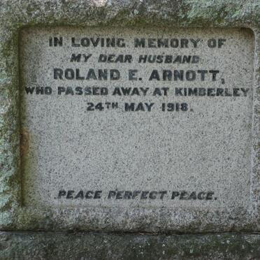 ARNOTT Roland E. -1918