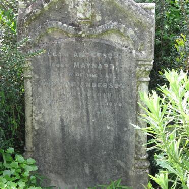 ANDERSON Leah nee MAYNARD -1898