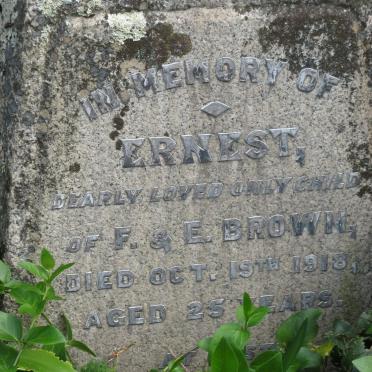 BROWN Ernest -1918