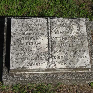 BAILEY Oliver William 1888-1965 &amp; Ethel Eva 1890-1975
