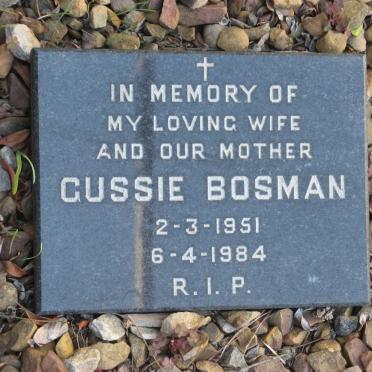 BOSMAN Gussie 1951-1984