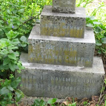 CHIAPPINI Melchior Alexander 1910-191?