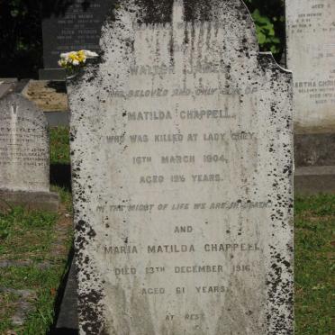 CHAPPELL Maria Matilda -1916 :: CHAPPELL Walter James -1904 