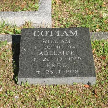 COTTAM William -1946 :: COTTAM Adelaide -1969 :: COTTAM Fred -1978
