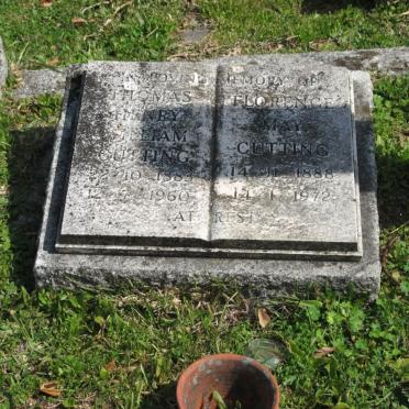 CUTTING Thomas Henry William 1883-1960 &amp; Florence May 1888-1972