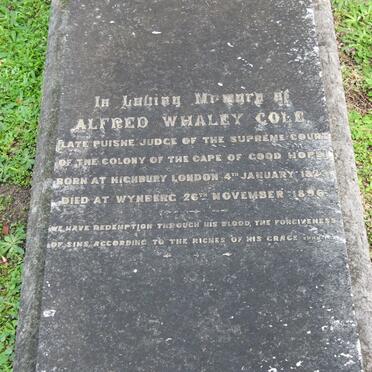 COLE Alfred Whaley 1823-1896