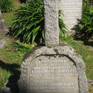 COOTE Alice Marie -1925 :: COOTE Albert William -1906