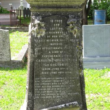 COEVORDEN Caroline Wilhelmina, van 1871-1896