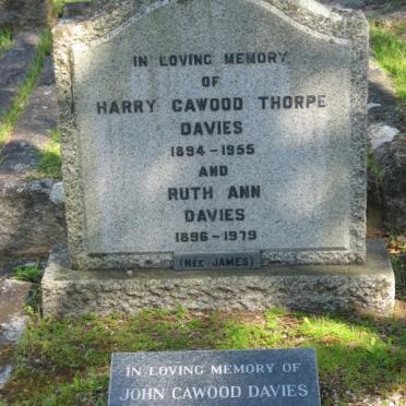 DAVIES Harry Cawood Thorpe 1894-1955 &amp; Ruth Ann JAMES 1896-1979 :: DAVIES John Cawood 1931-1986