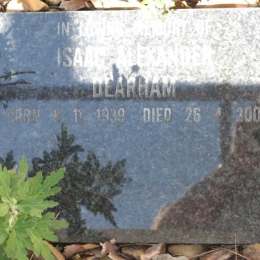 DEARHAM Isaac Alexander 1939-2001