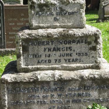 FRANCIS Robert Worrall -1935 &amp; Elizabeth EDWARDS -1939
