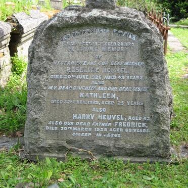 HEUVEL Fredrick -1938 &amp; Roseline -1926 :: HEUVEL Harry :: HEUVEL Kathleen -1929
