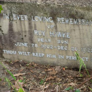 HAWKE Roy 1902-1922