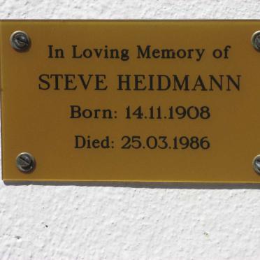 HEIDMANN Steve 1908-1986