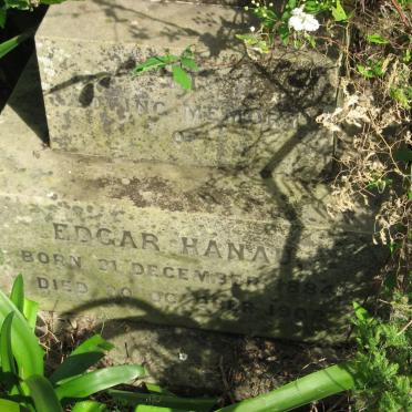 HANAU Edgar 1884-1902