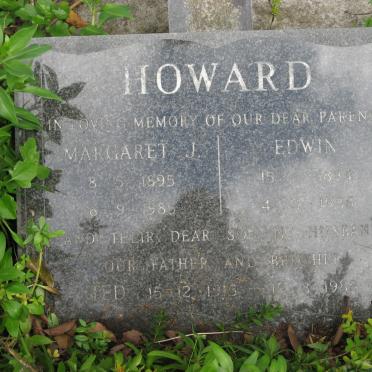 HOWARD Edwin 1894-1986 &amp; Margaret J. 1895-1985